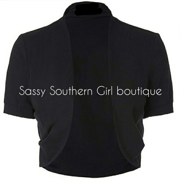 🆕⭐ Black retro vintage style shrug jacket⭐ - Picture 6 of 8